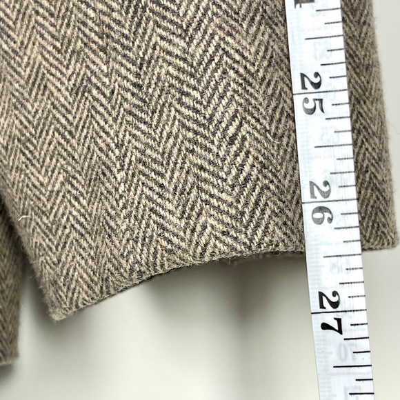 Ben Sherman Brown Herringbone Wool Blend Blazer Suit Jacket Sport Coat Mens XL - Picture 13 of 16